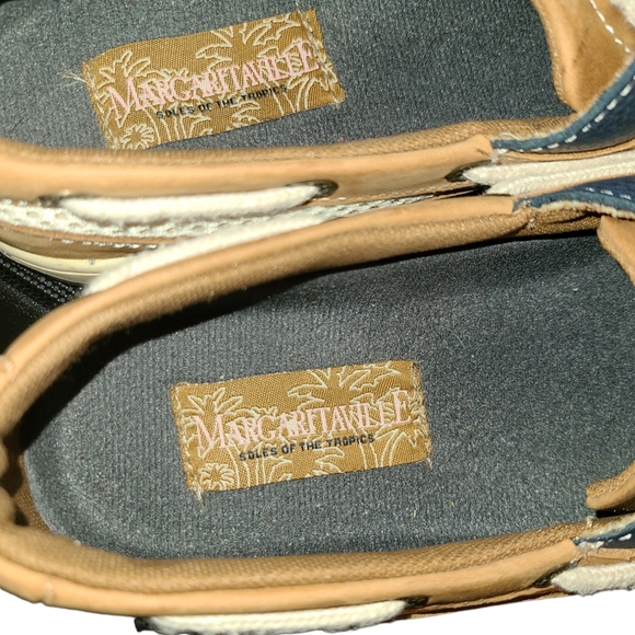 Margaritaville Womens Tan Leather Martinique MG9019H Boat Shoes Size US 8.5 - Picture 9 of 14